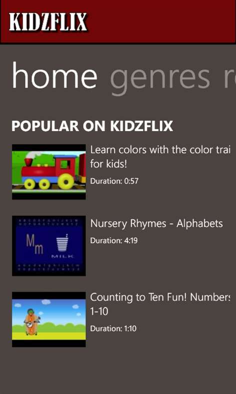 Kidzflix Screenshots 1