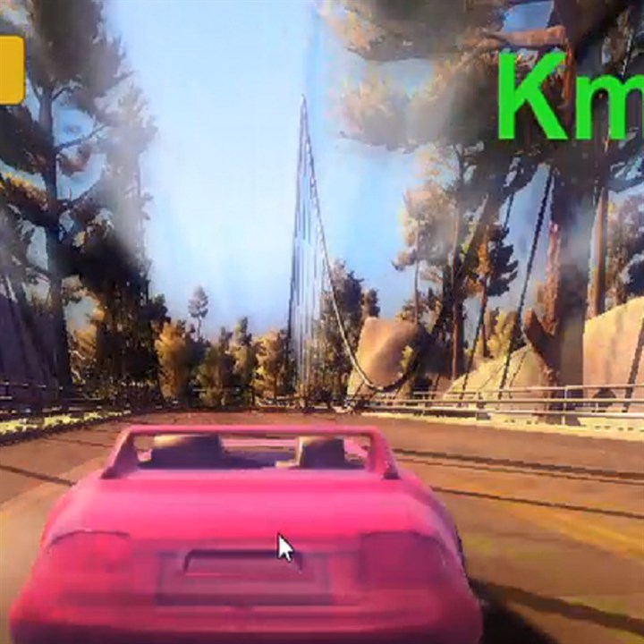 car game in the forest