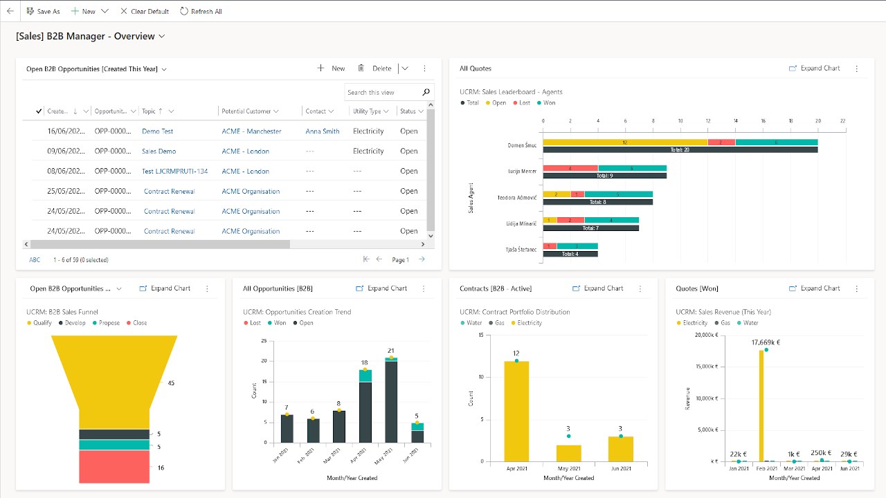 Snapshot 2 of BE-terna Utilities CRM