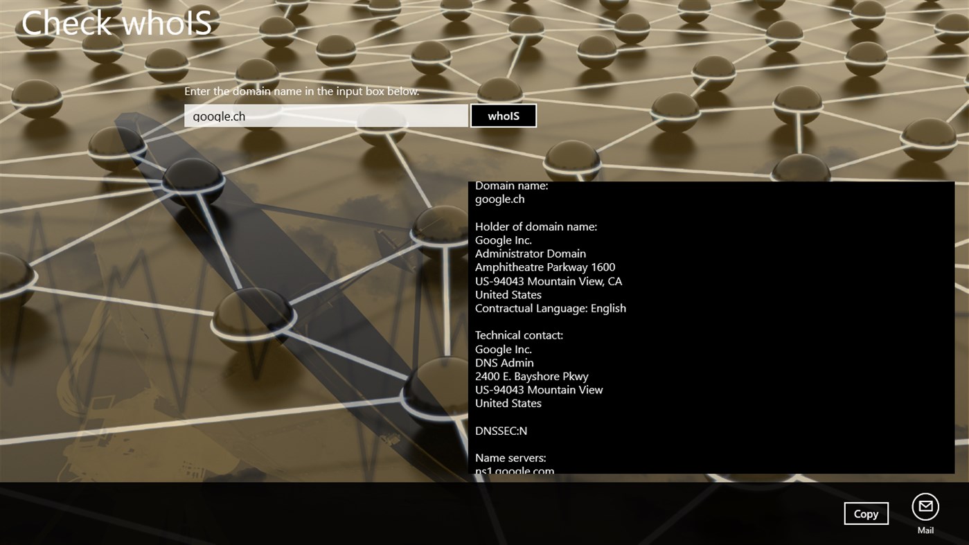 #2. Check whoIs (Windows) 게시자: wolfSYS