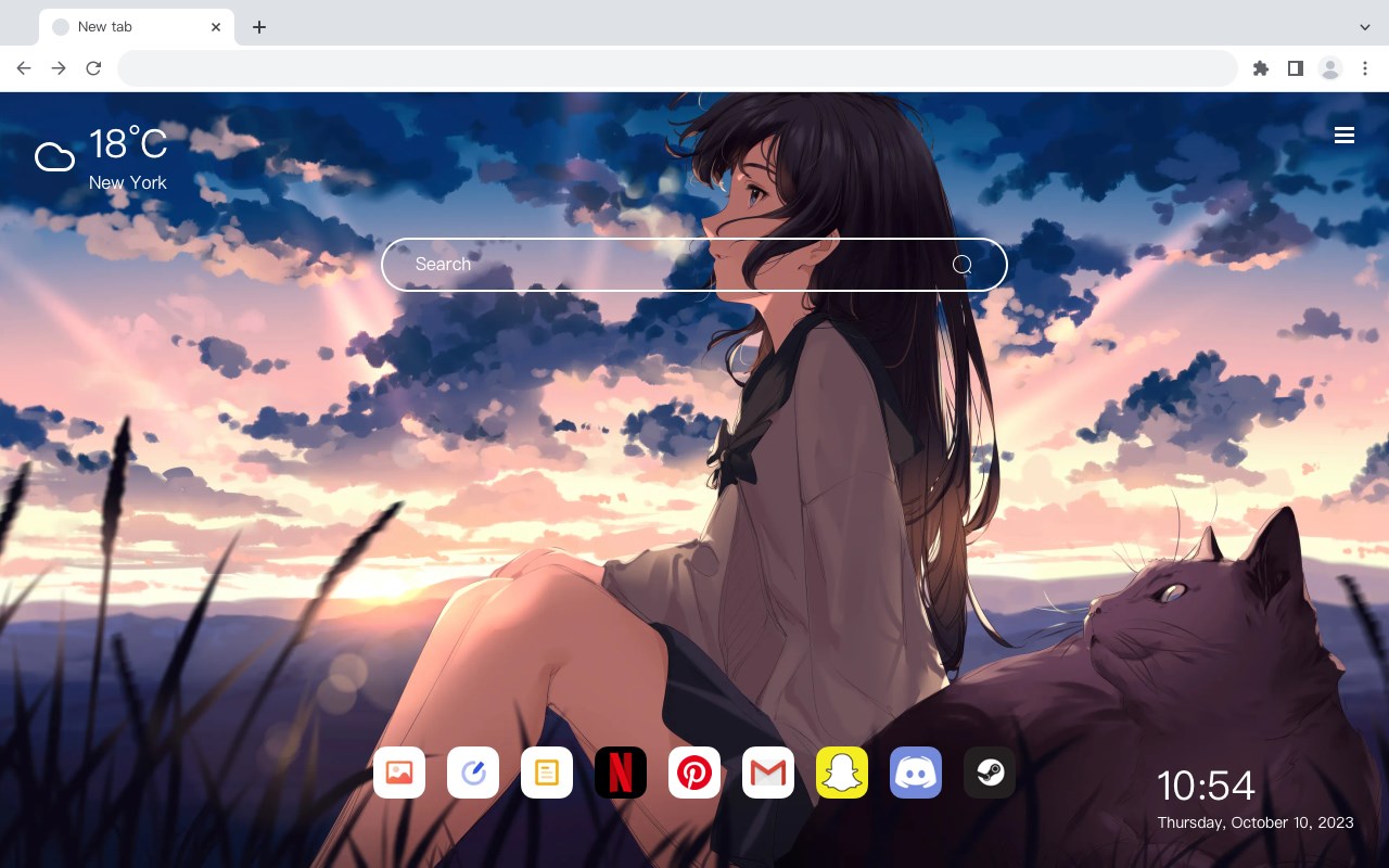 Girl and Cat Anime 4K Wallpaper HomePage