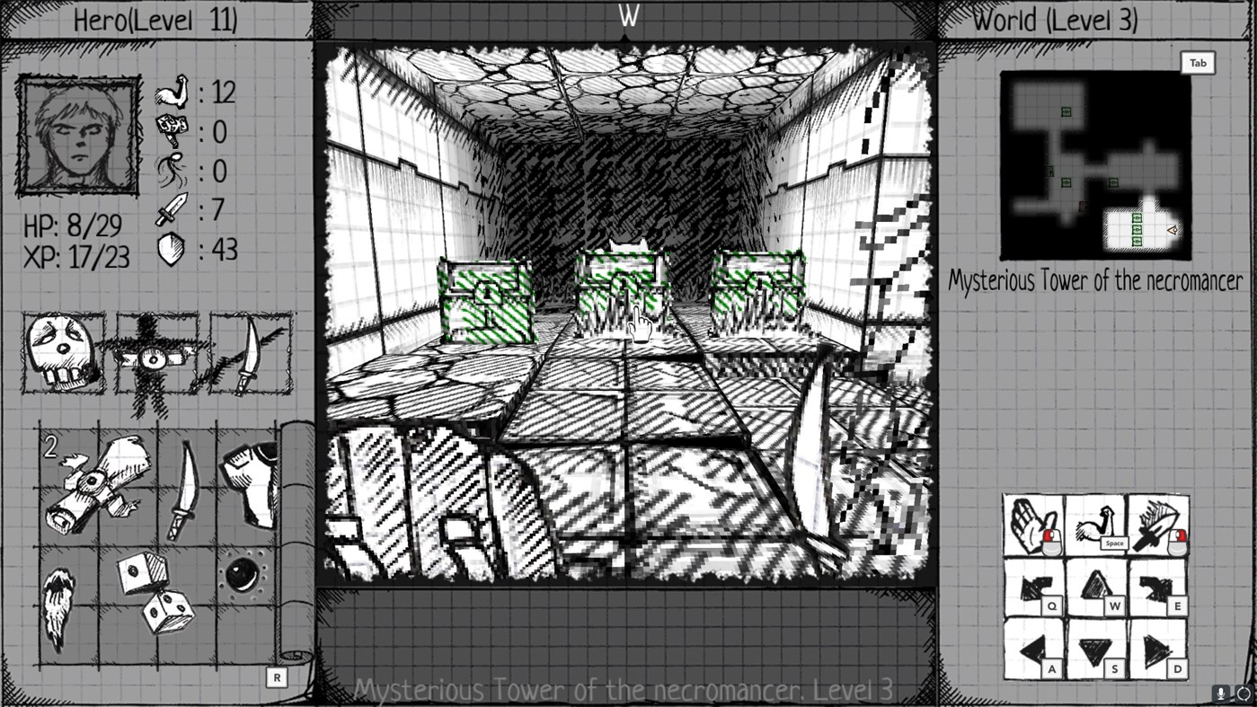 #9. Drawngeon: Dungeons of Ink and Paper (Windows) By: DarkDes Labs