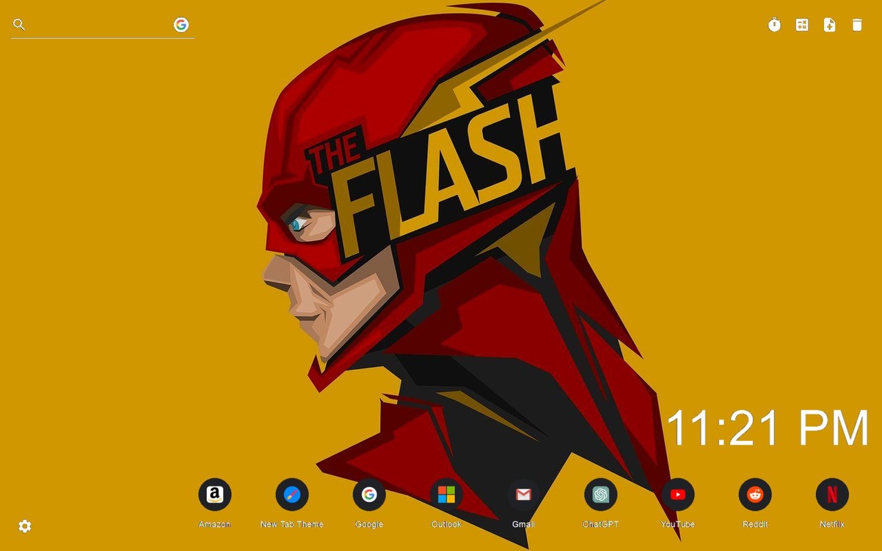 Kid Flash Wallpaper New Tab