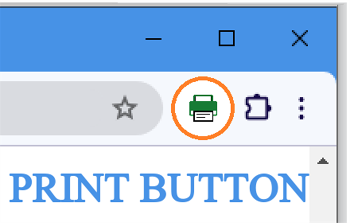Print button extension