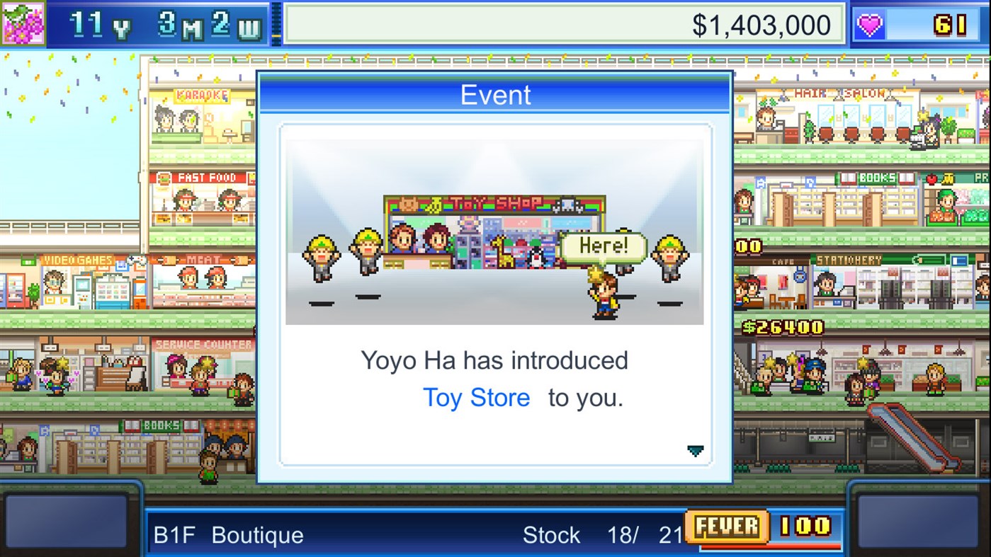 #3. Mega Mall Story (Xbox) 由: Kairosoft