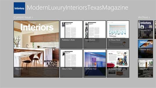 Modern Luxury Interiors Texas Magazine screenshot 1