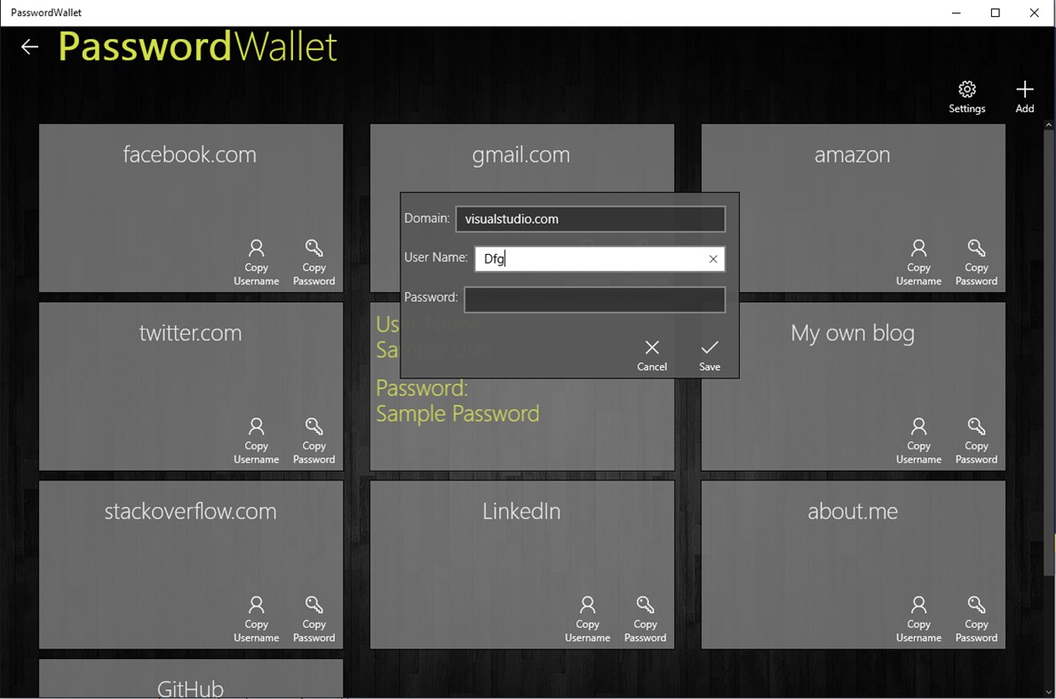 #3. PasswordWallet (Windows) 由: Gergely Kalapos