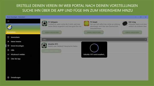 Vereinsheim screenshot 2