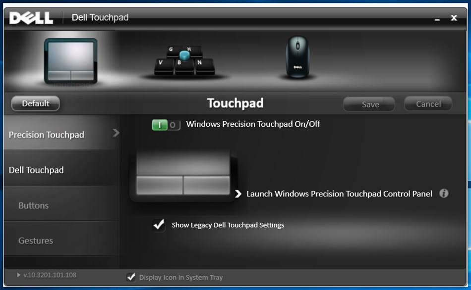 Dell Touchpad Assistant (Windows) Podle: ALPS Comm. Devices Tech. (SH) Co., Ltd