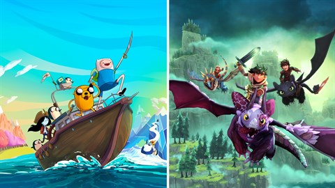 Adventure Time: Pirates of the Enchiridion and DreamWorks Dragons Dawn of New Riders Bundle