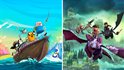 Adventure Time : Les pirates de la terre de Ooo et Dragons : L’Aube des Nouveaux Cavaliers