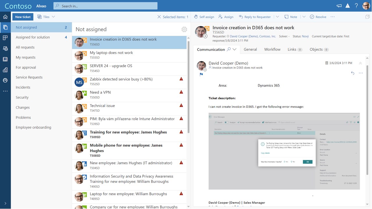 Snapshot 7 of ALVAO Service Desk - Agent Based Pricing