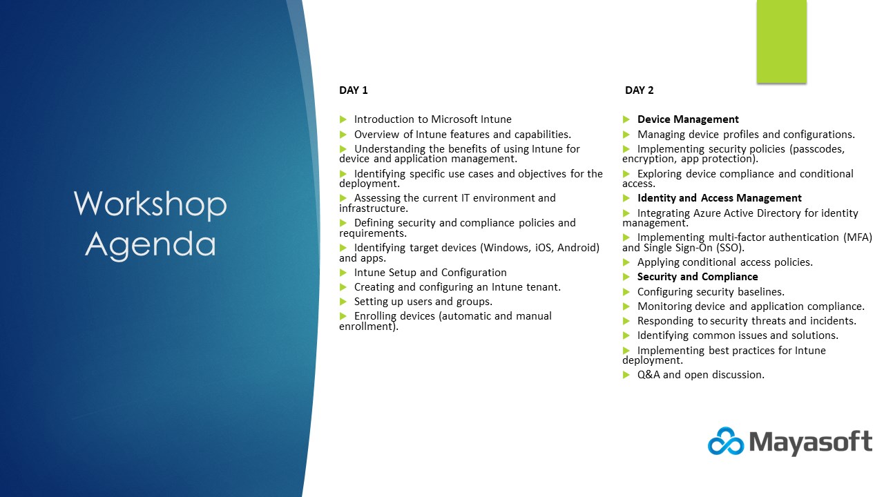 Snapshot 2 of Modernize Endpoints - 2 Days Workshop