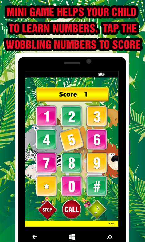Baby Phone Game Learn Numbers & Animal Sounds Screenshots 2