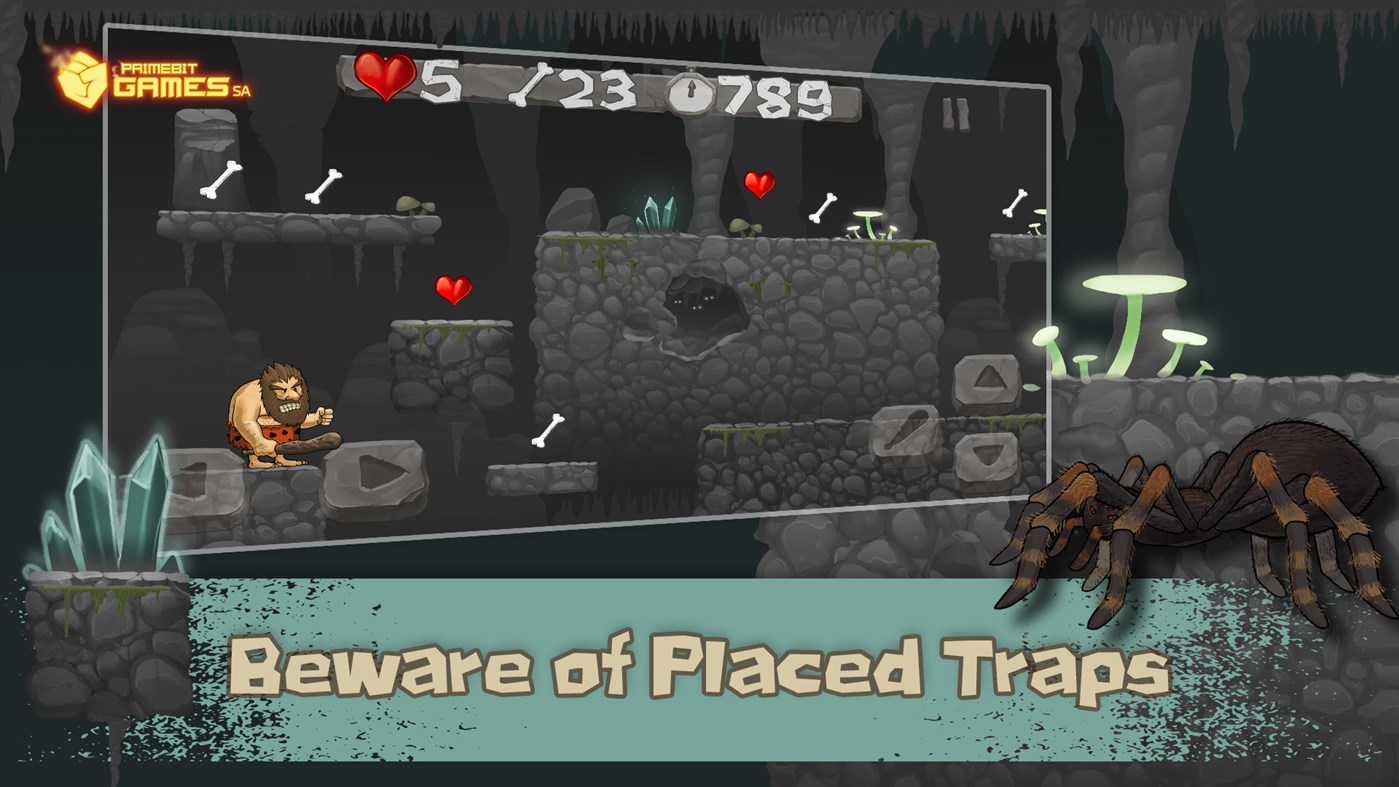 #2. Caveman Chuck: Prehistoric Adventure (Windows) 由: Prime Bit Games SA