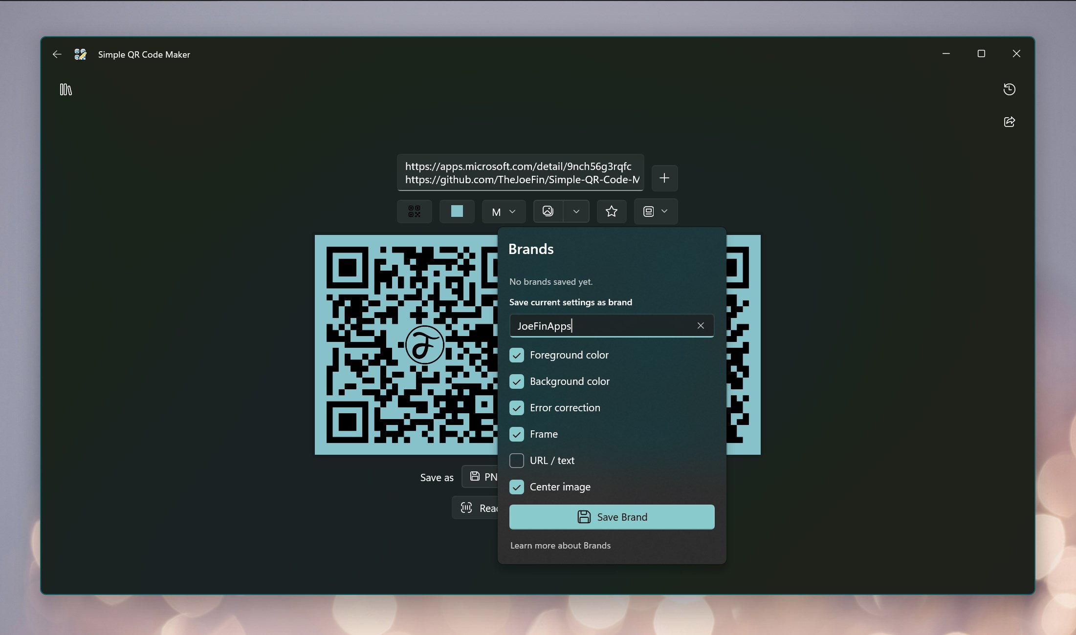 Simple QR Code Maker screenshot