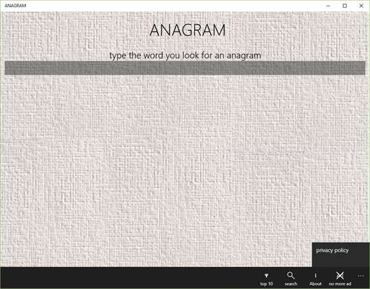 ANAGRAM screenshot 2