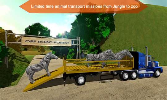Wild Animals Transporter Truck Driving 3D screenshot 4