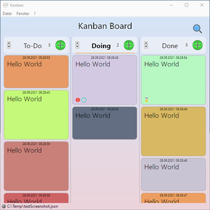 Kanban Board on Desktop