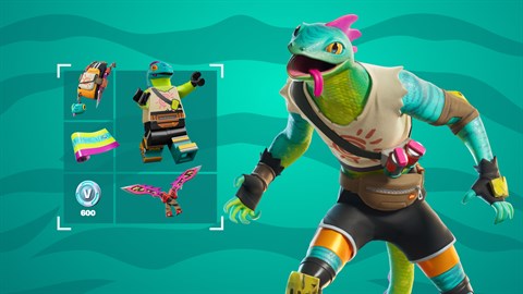 Pacote Sol e Escamas do Fortnite