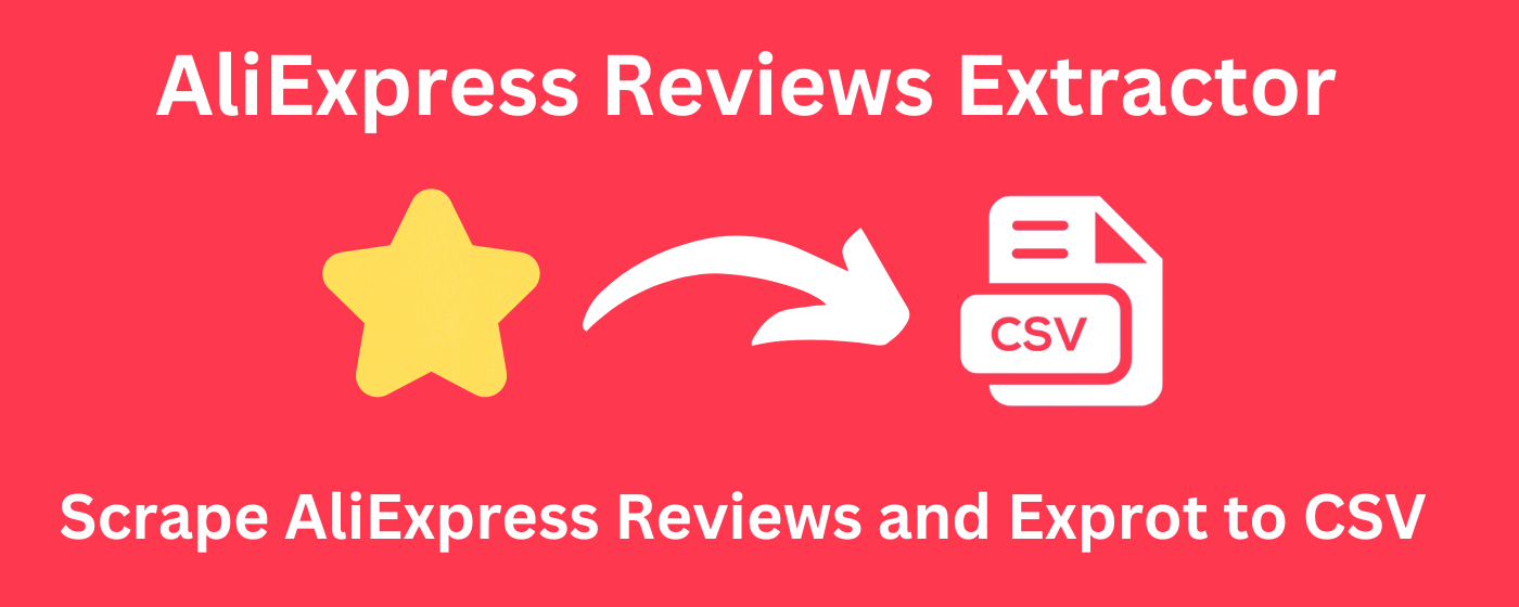 Review Fetcher for AliExpress marquee promo image