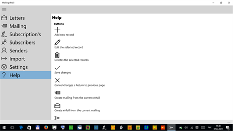 Mailing eMail Screenshots 1