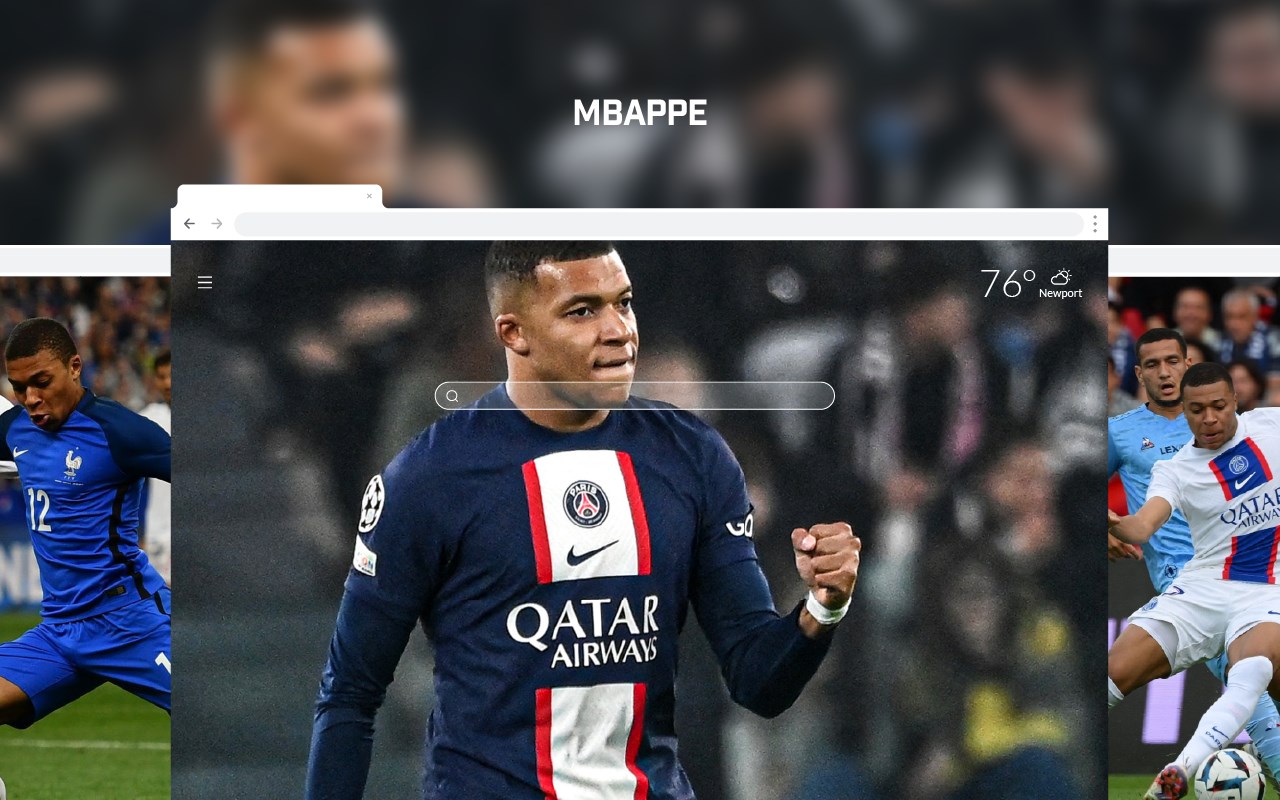 Kylian Mbappe HD Wallpaper New Tab Theme