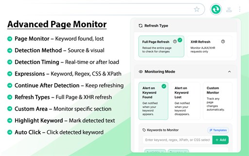Auto Refresh Plus: Page Monitor for Edge