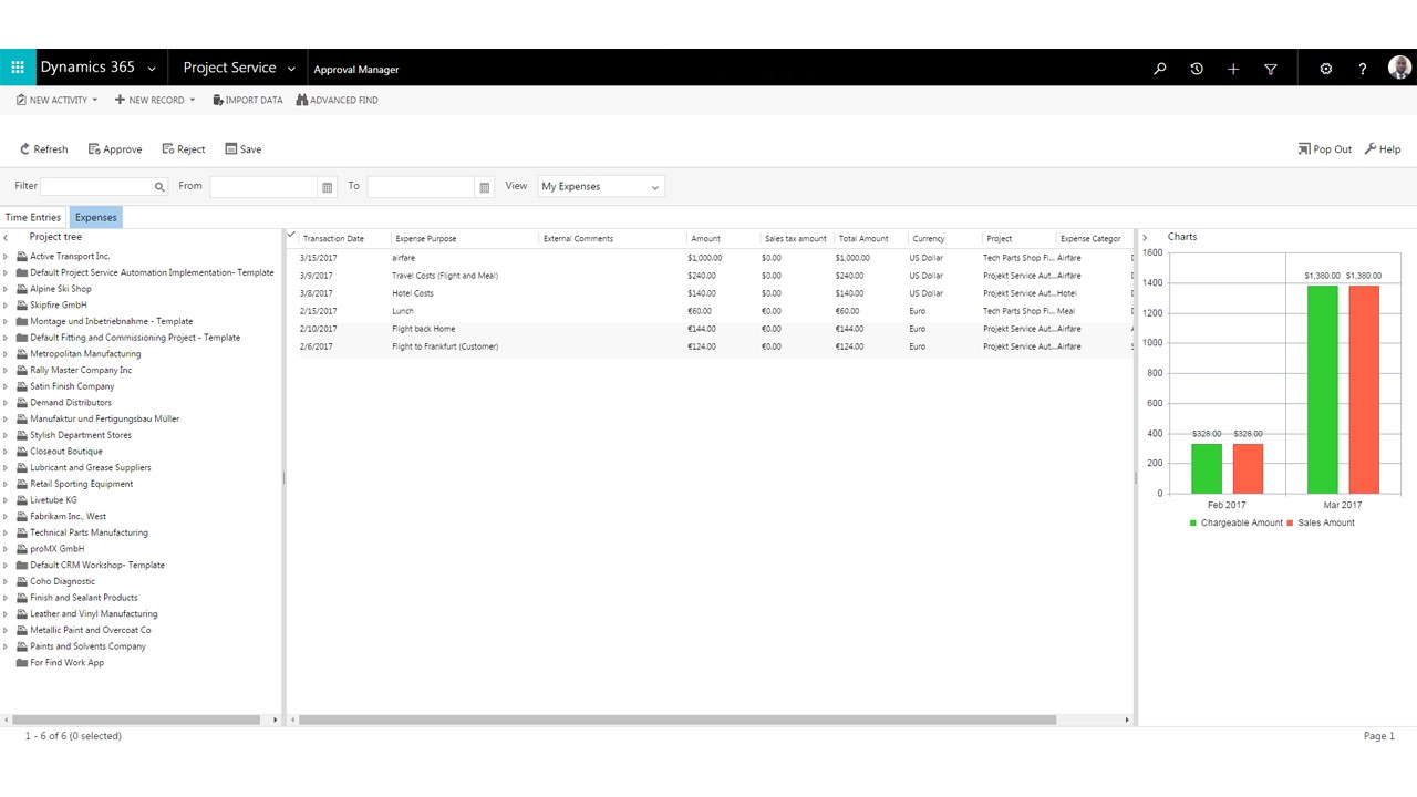 Snapshot 3 of Approval Manager for PSA and PO