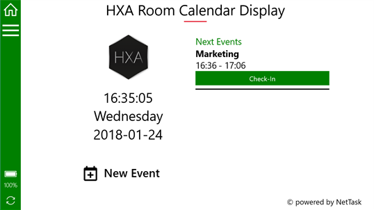 HXA Room Calendar Display screenshot 1