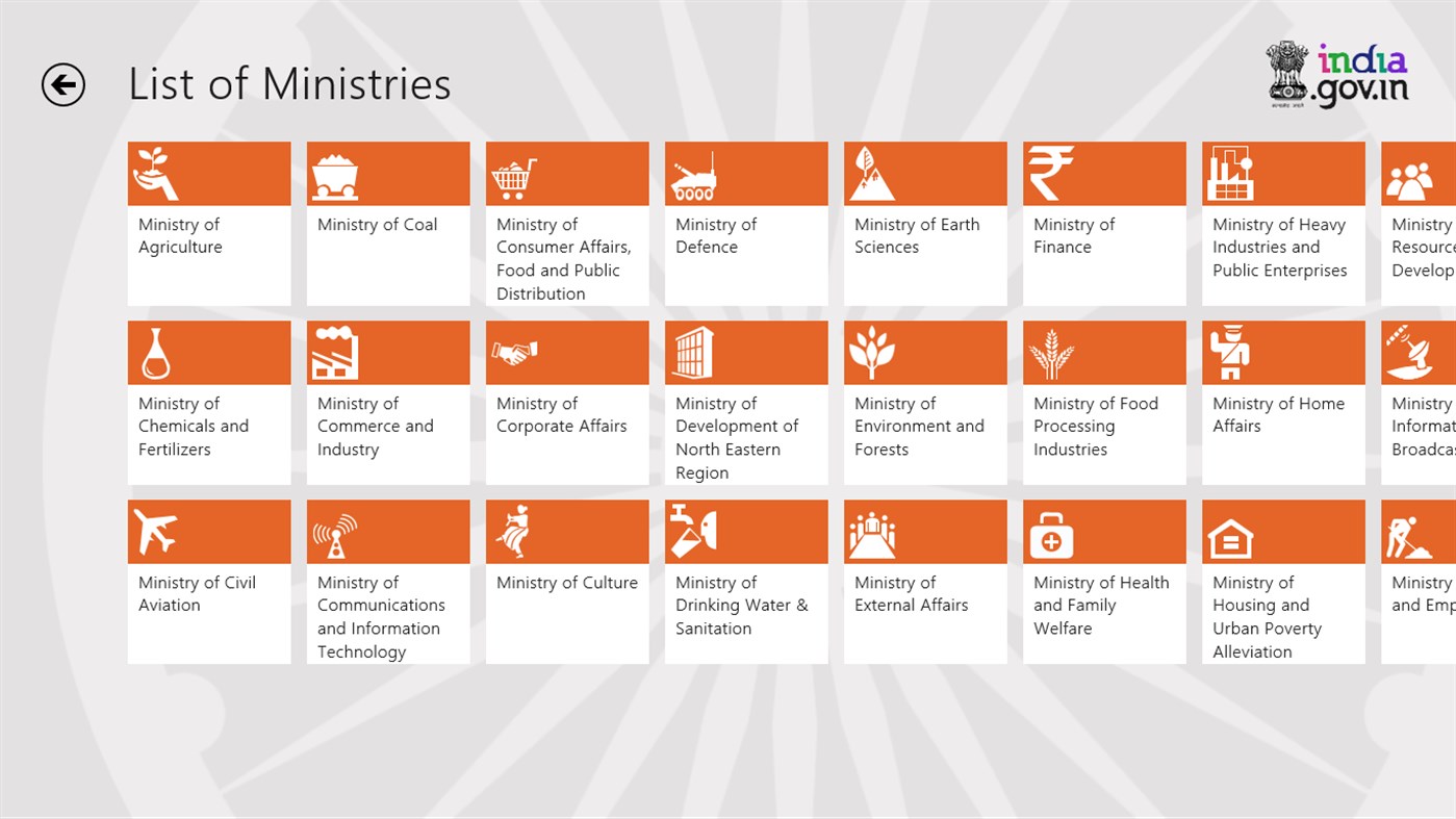 #2. National Portal of India (Windows) By: National Informatics Centre