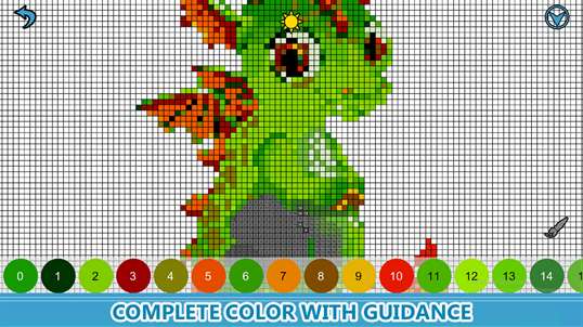 Dragons Color by Number - Pixel Art, Sandbox Coloring screenshot 3
