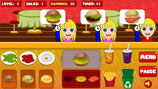 Burger Shop - Restaurant Fever screenshot 1