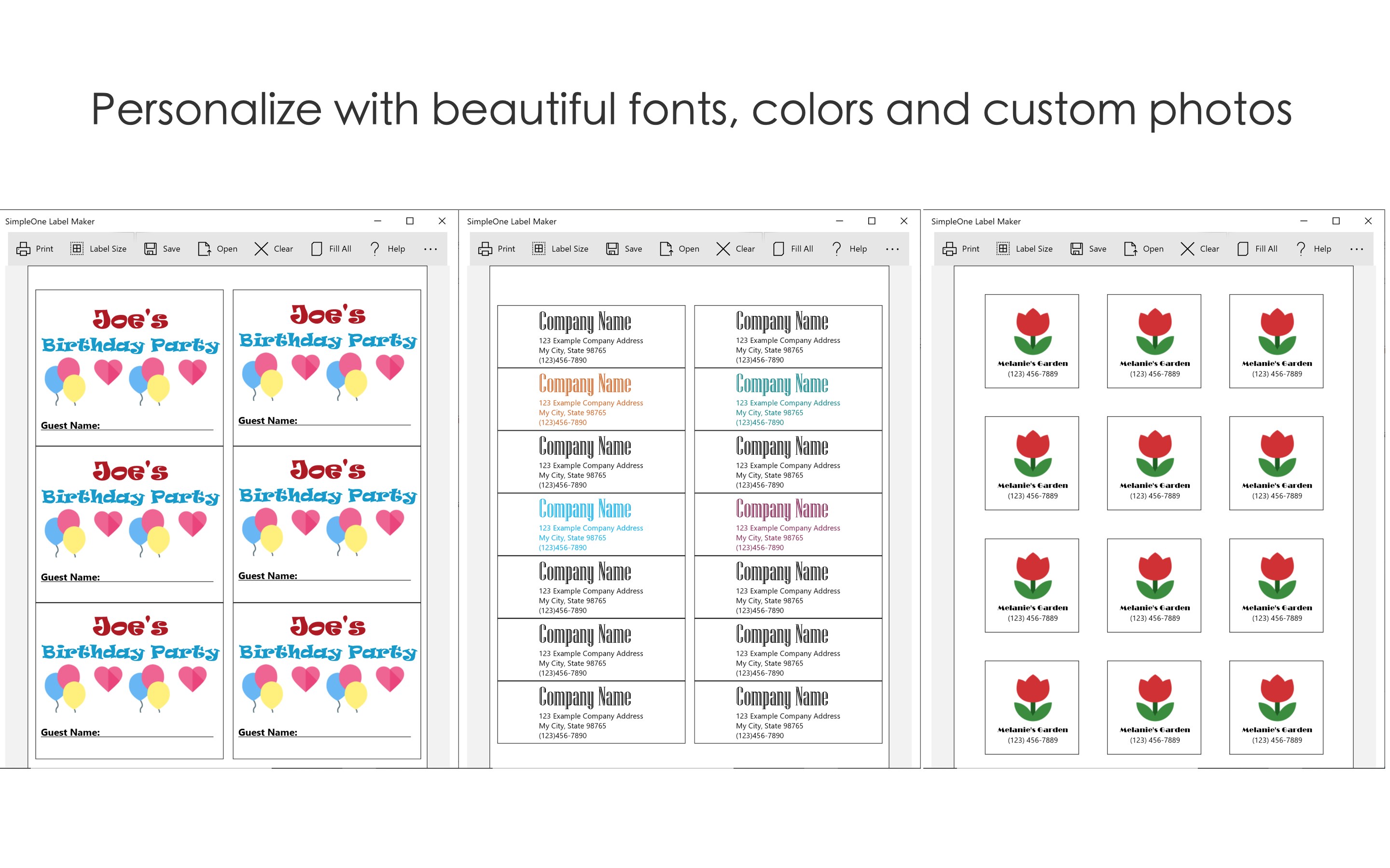 simple one label maker