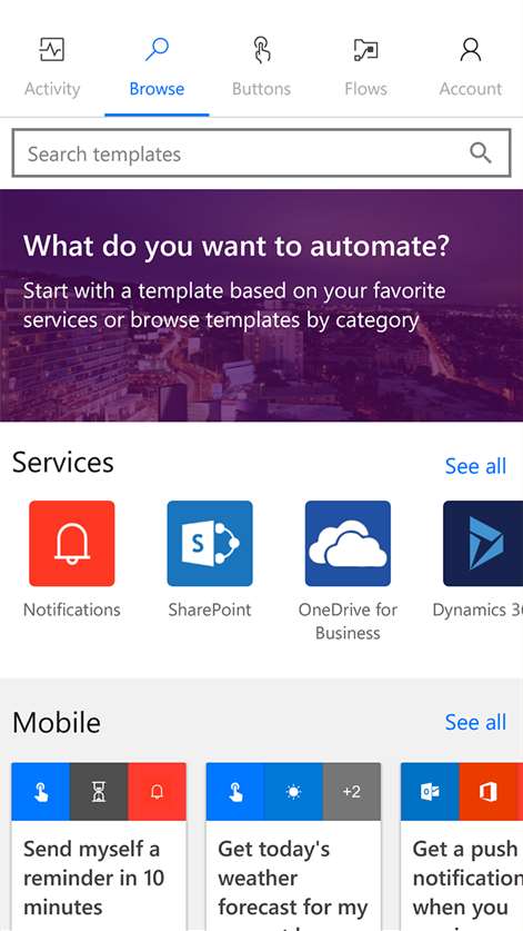 Microsoft Flow Screenshots 1