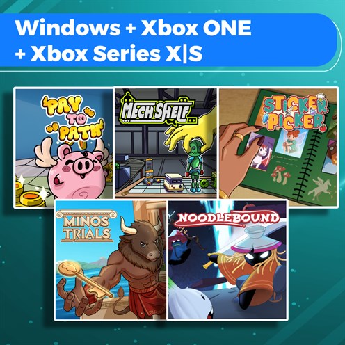 صورة غلاف لـ Pay to Path + Mech Shelf + Sticker Picker + Minos Trials + Noodlebound (Bundle)