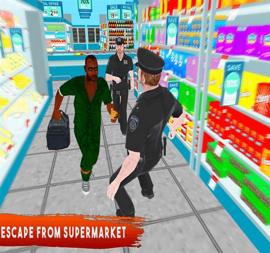 Gangster Escape Supermarket 3D screenshot 4