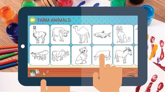 Coloring book for kids animals screenshot 5