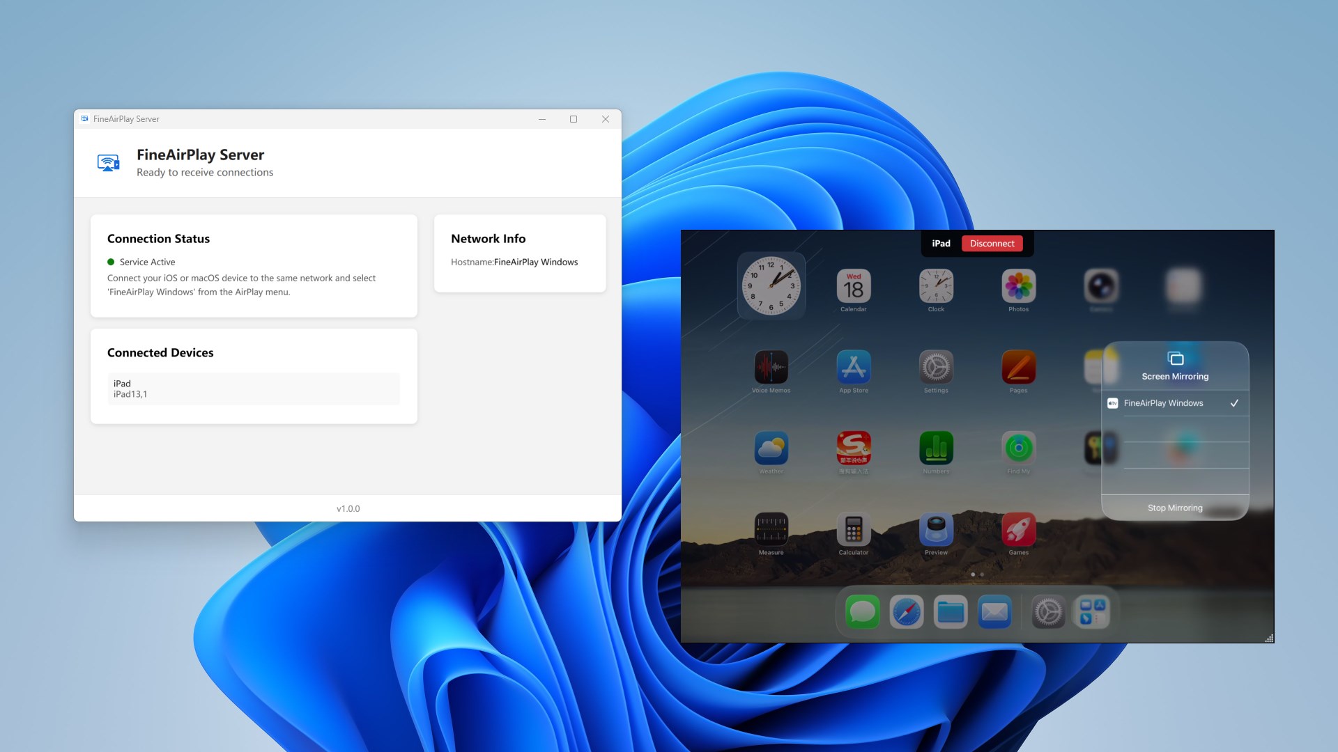 AirMirroring : Screen Mirroring to PC screenshot