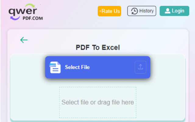 Convert PDF to Excel