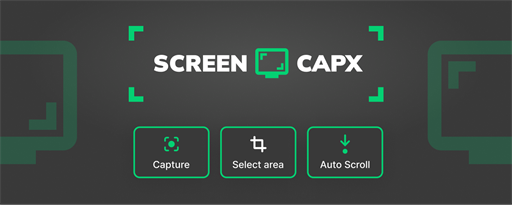 ScreenCapX - Full Page Screenshot marquee promo image