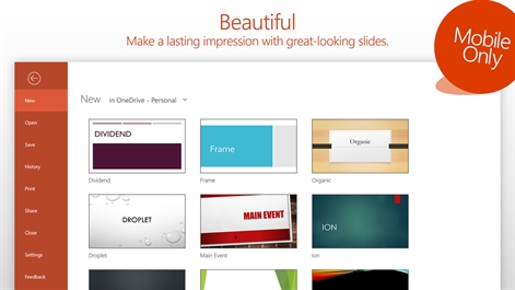 PowerPoint Mobile Screenshot