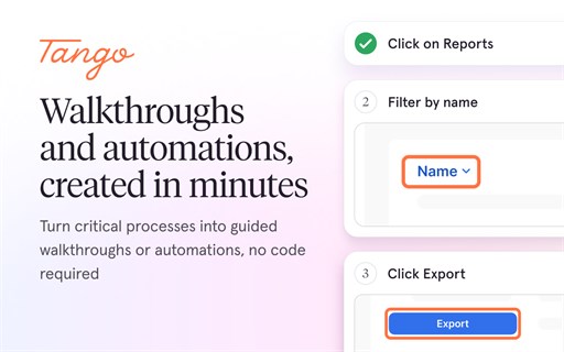 Tango: Document & Automate Your Workflows
