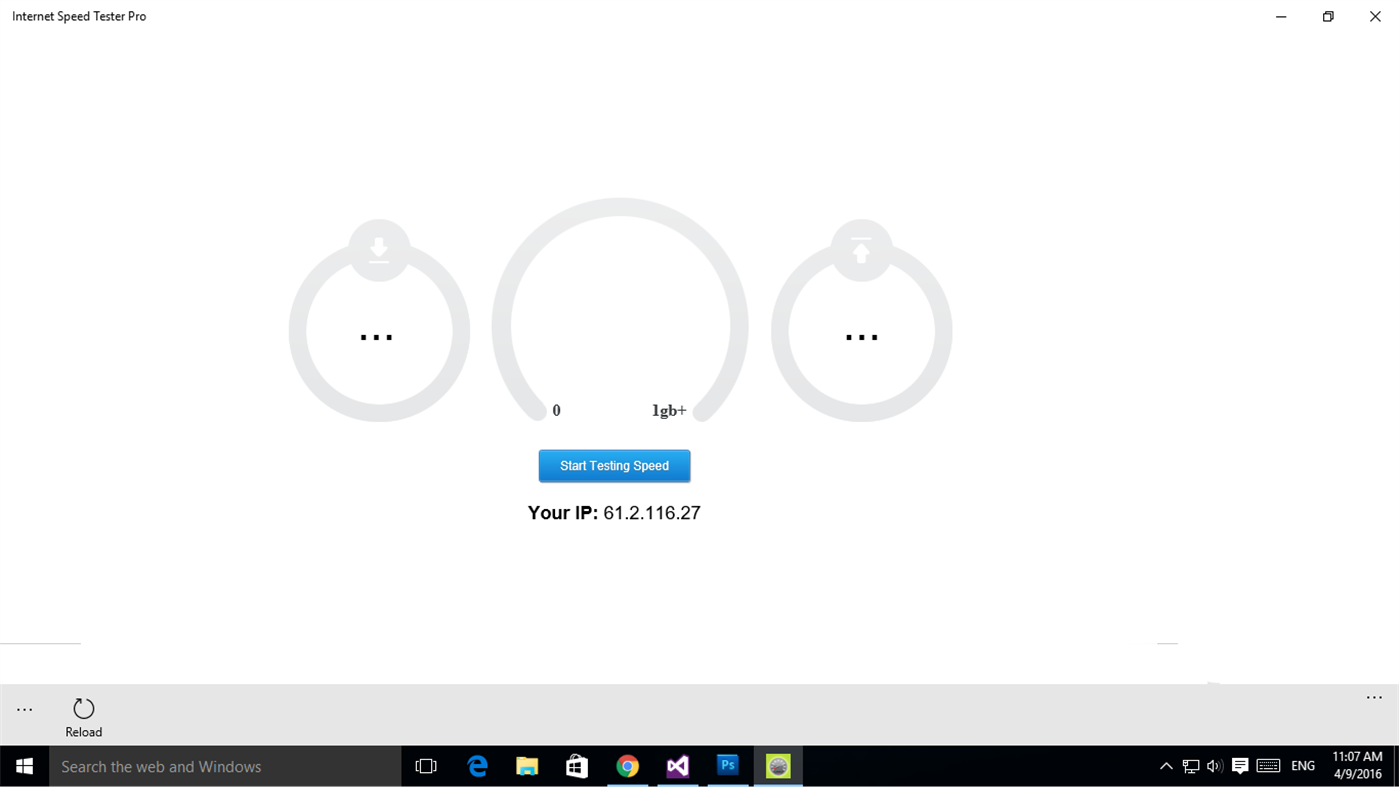 #1. Internet Speed Tester Pro (Windows) 게시자: MEGA IT SOLUTIONS