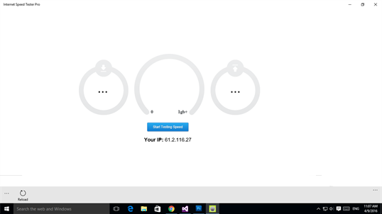 Internet Speed Tester Pro screenshot 1