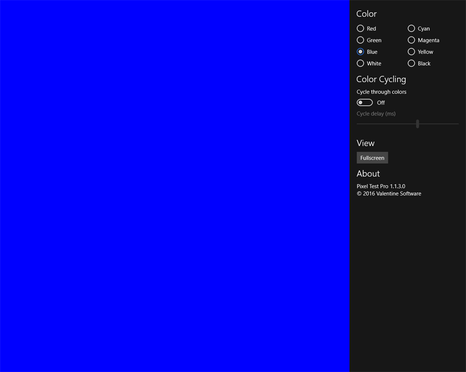 Pixel Test Pro (Windows) 由: Valentine Software