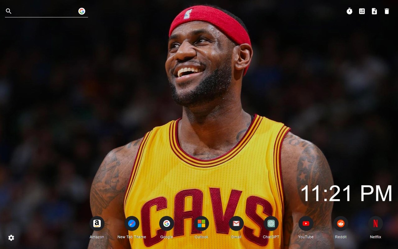 Lebron James Wallpaper New Tab