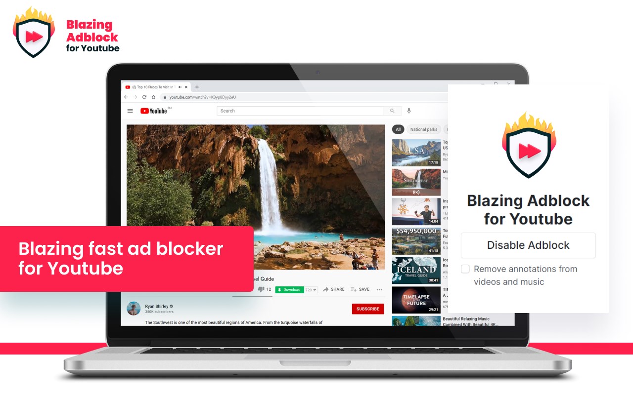 Blazing Adblock for Youtube™