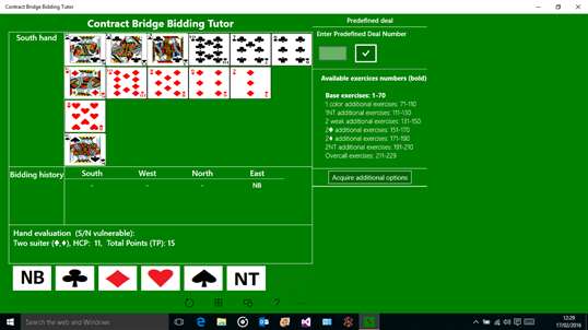 Contract Bridge Bidding Tutor for Windows 10 screenshot 5