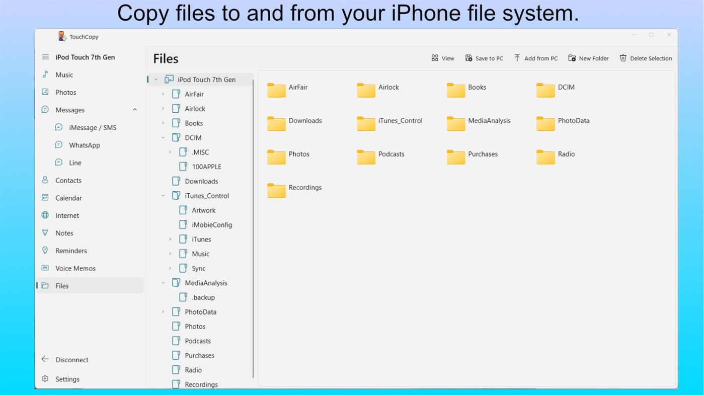 #4. TouchCopy (Windows) 作者: Wide Angle Software Ltd